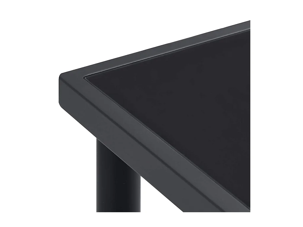 Eettafel buiten Antraciet 190x90x74 cm Staal