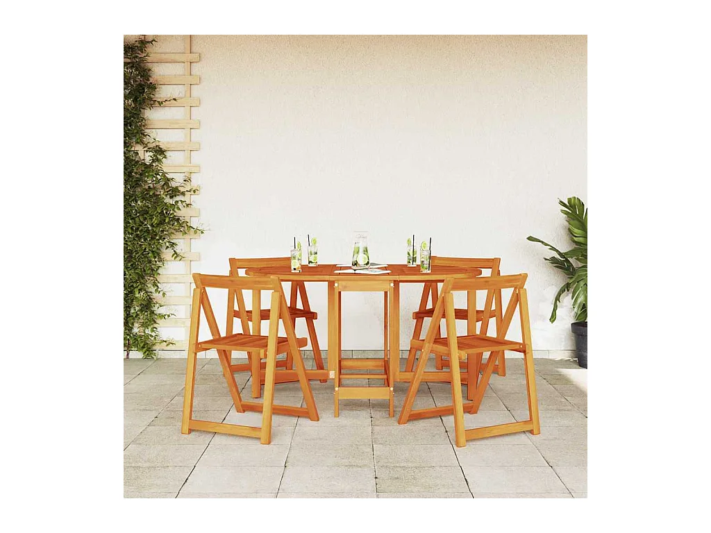 Table de Jardin Marron 110 x 60 x 72 cm Bois d'acacia massif