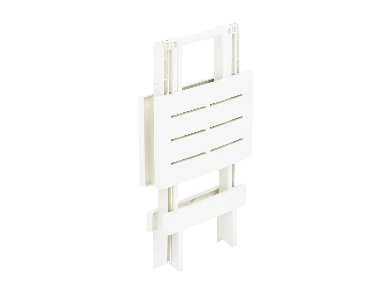 Witte opvouwbare tuintafel 45x43x50 cm kunststof