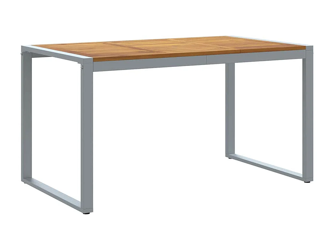 Ensemble de salle à manger pour jardin 5 pcs Gris et marron