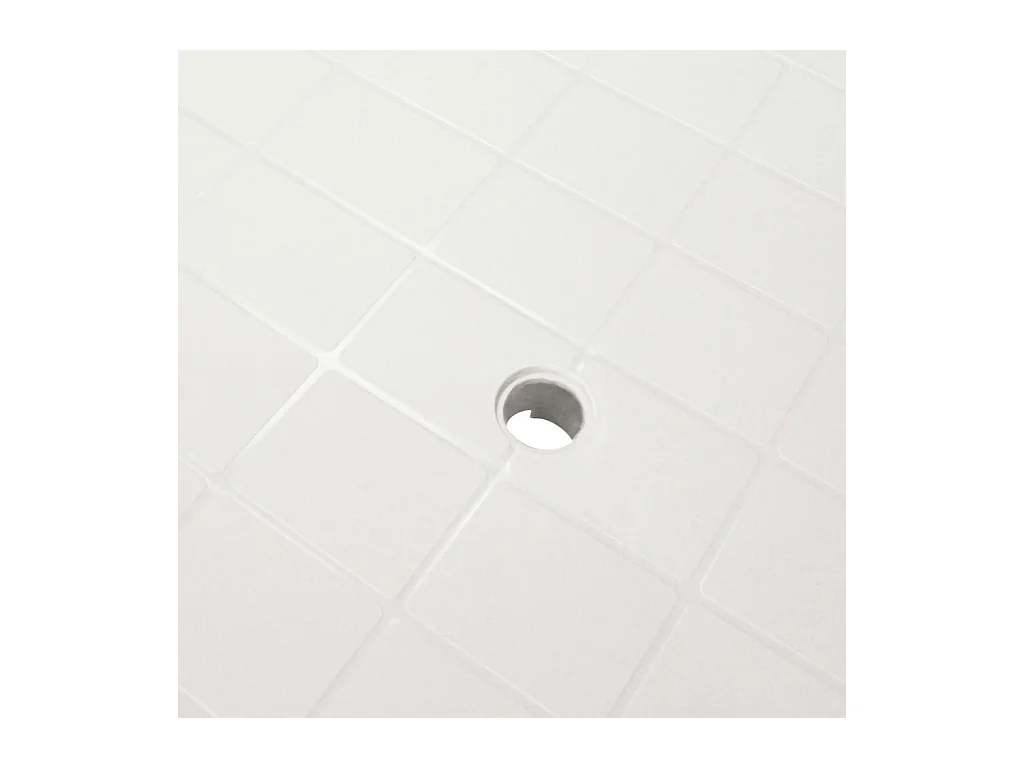 Witte tuintafel 101 x 68 x 72 cm Kunststof