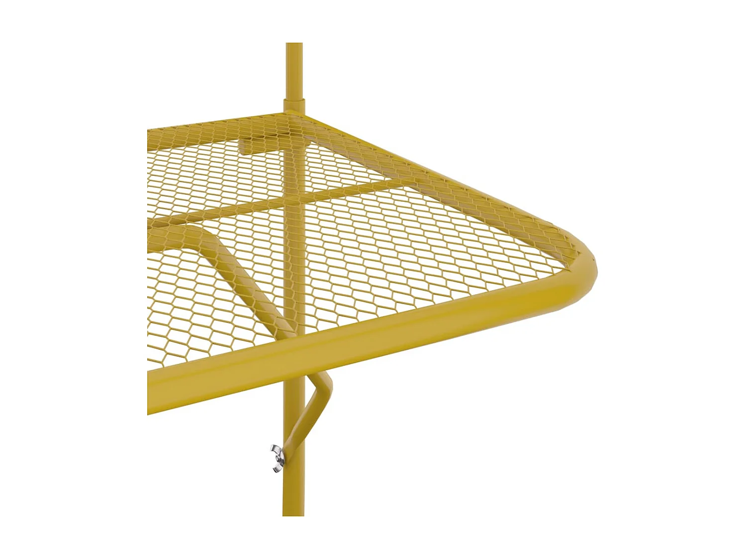 Mesa de balcón dorada 60x40 cm Acero