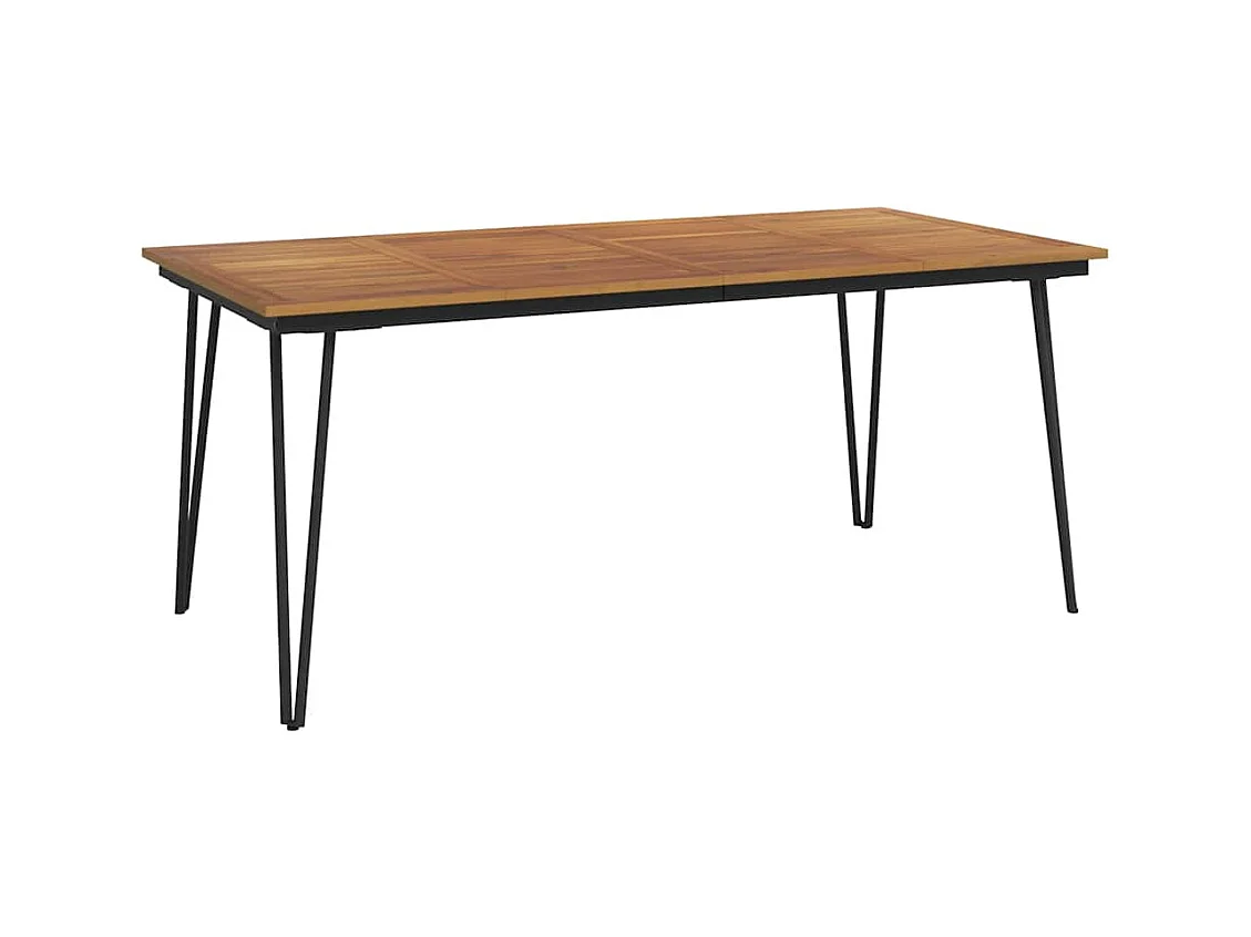 Tuintafel met haarspeldpoten 180x90x75 acacia