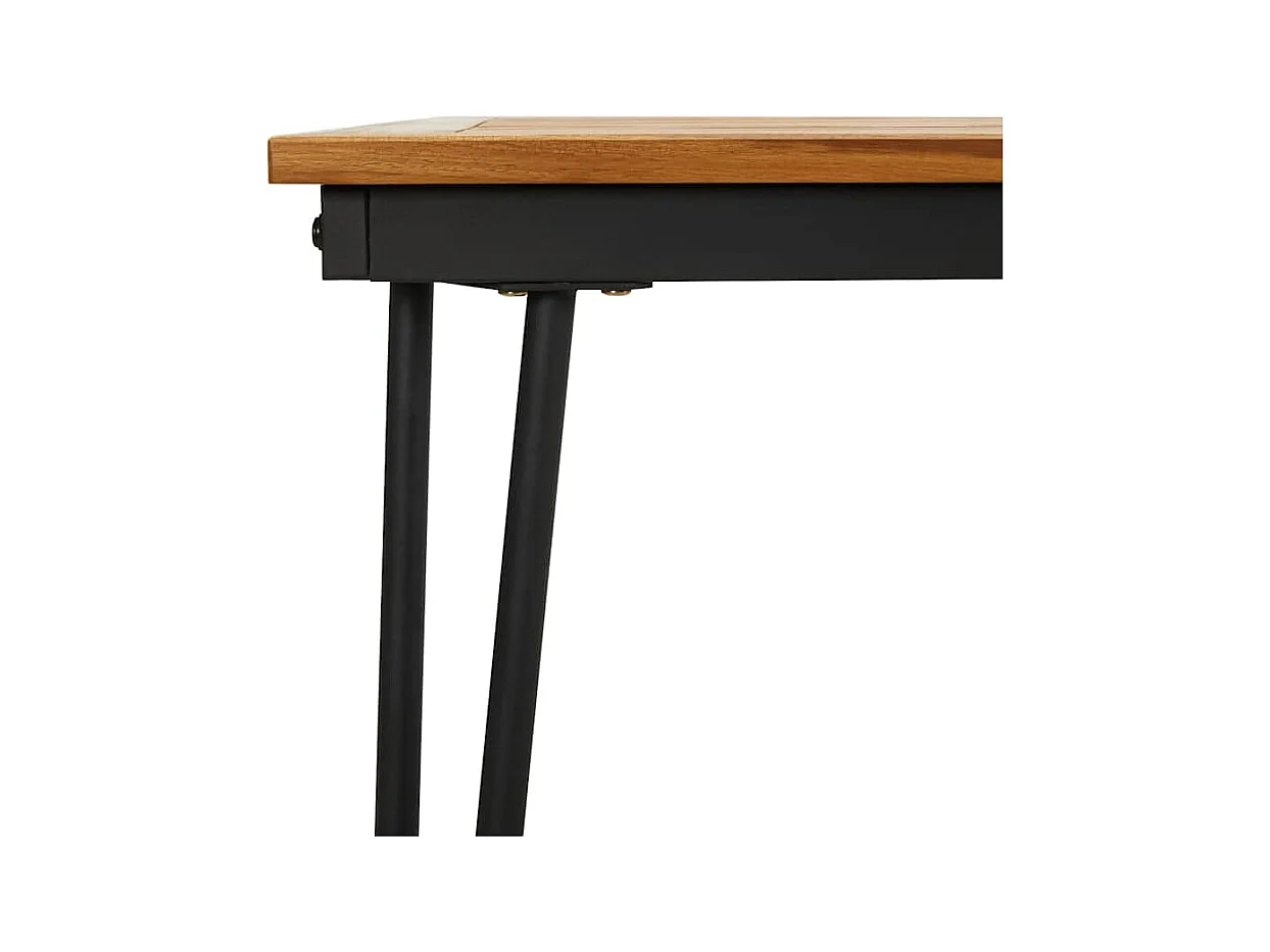 Tuintafel met haarspeldpoten 180x90x75 acacia