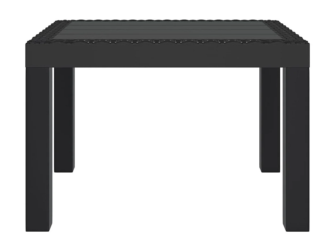 Table de jardin anthracite 59x47x40 cm PP