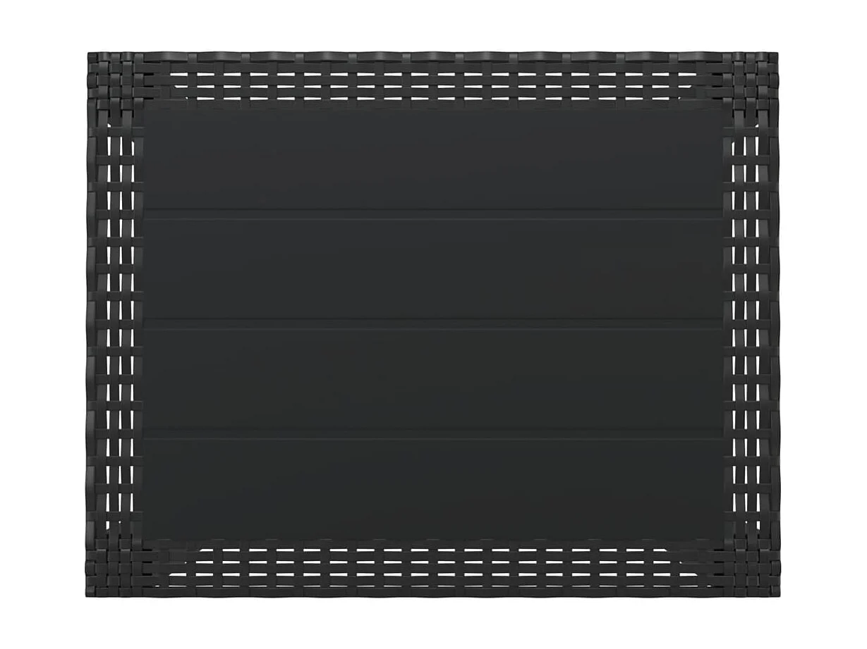 Table de jardin anthracite 59x47x40 cm PP