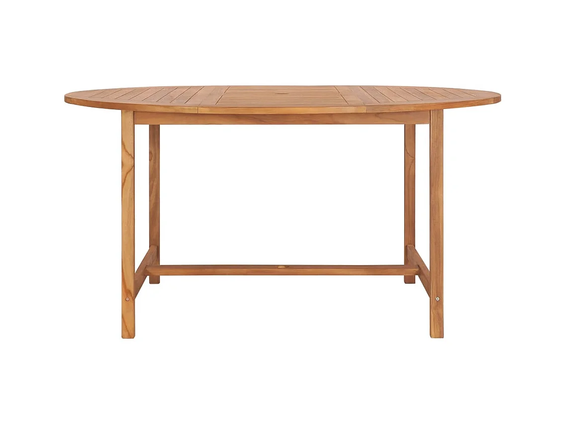 Mesa de jardín 150x76 cm Madera maciza de teca