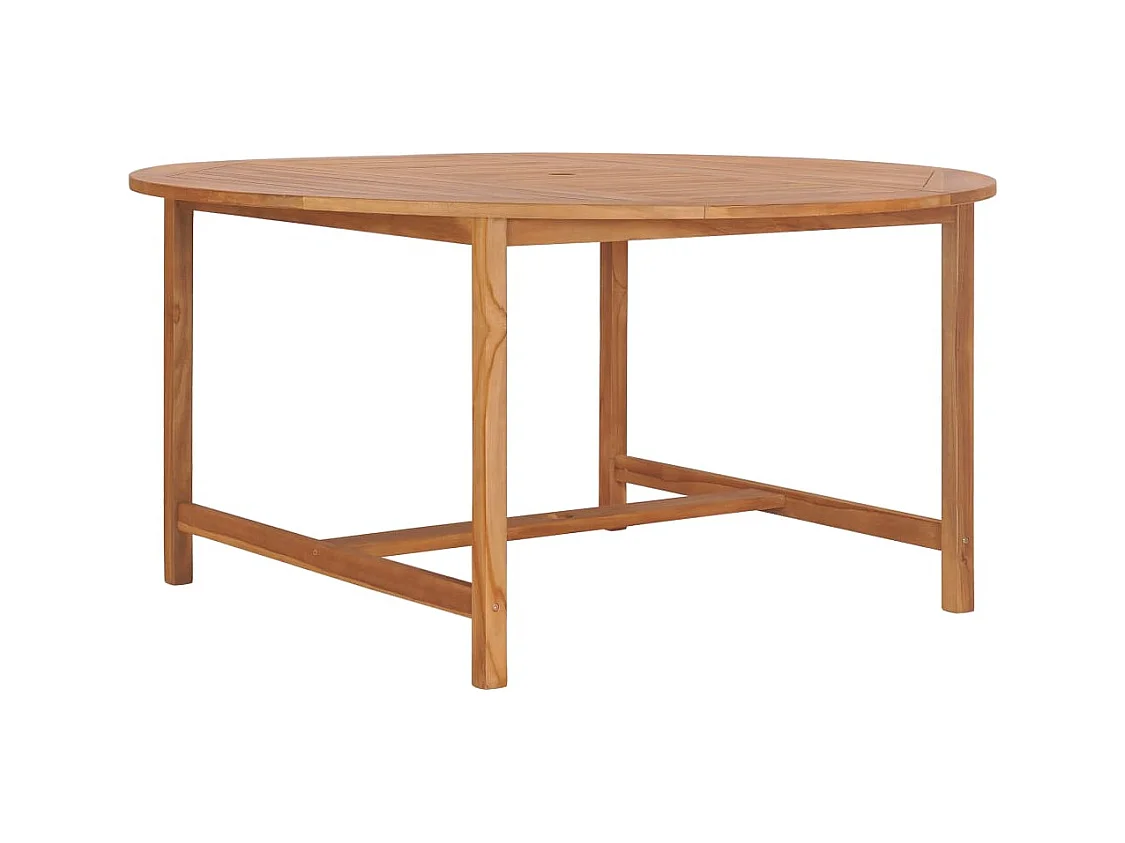 Mesa de jardín 150x76 cm Madera maciza de teca