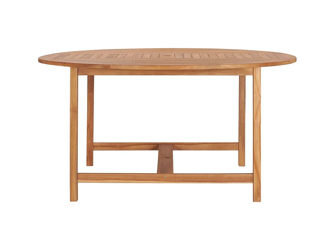 Mesa de jardín 150x76 cm Madera maciza de teca
