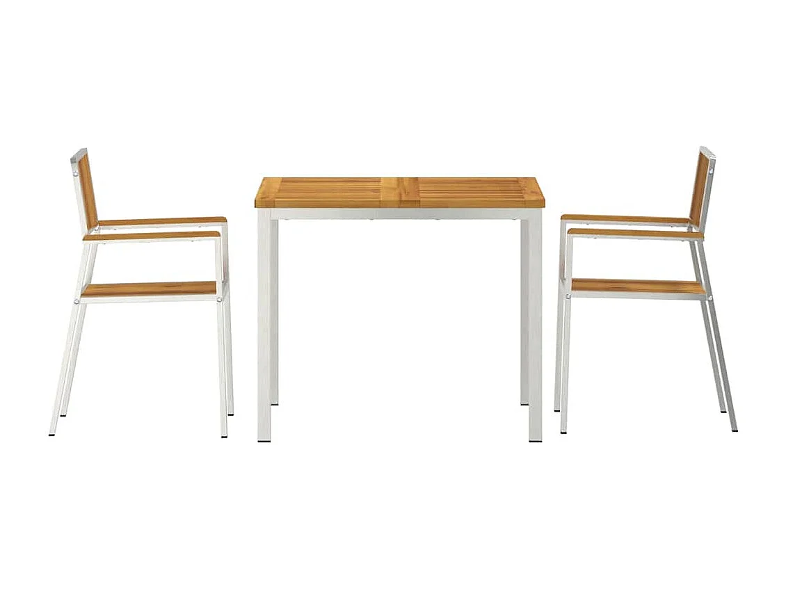 Juego de comedor de jardín de 3 piezas