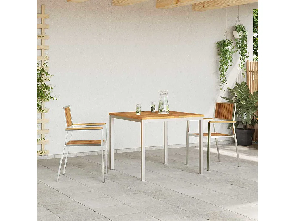 Ensemble de salle à manger pour jardin 3 pcs