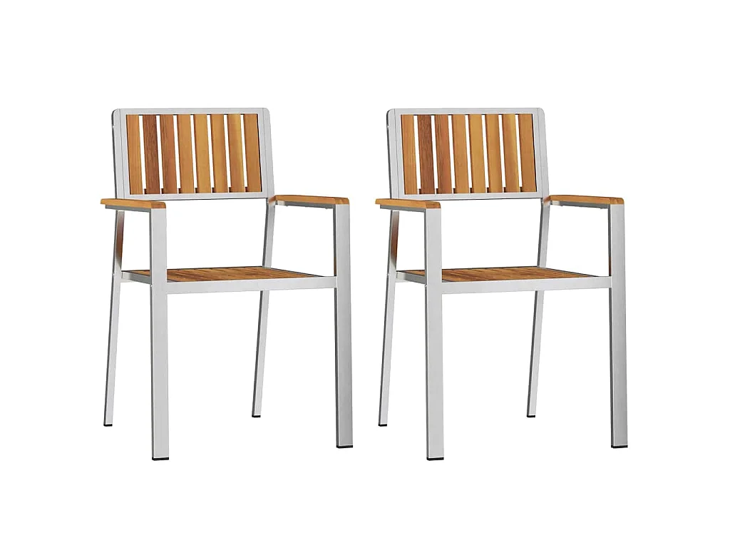 Ensemble de salle à manger pour jardin 3 pcs