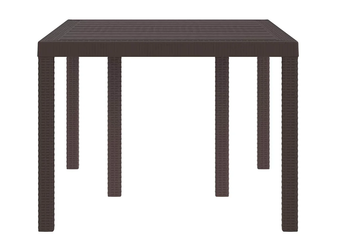 Table de Jardin Marron 150 x 100 x 73 cm polyrotin