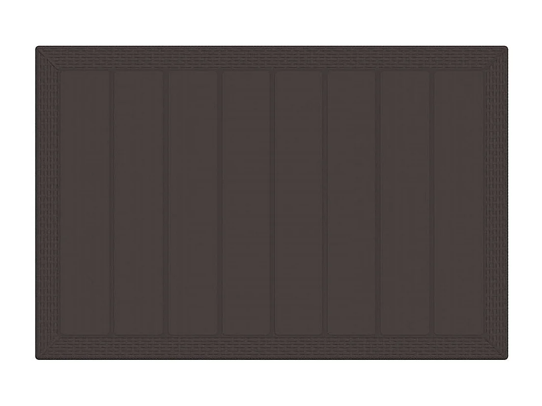 Table de Jardin Marron 150 x 100 x 73 cm polyrotin