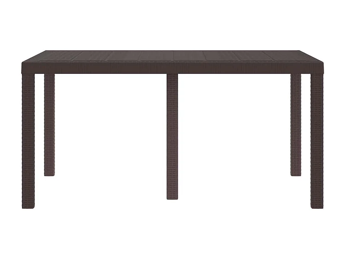Table de Jardin Marron 150 x 100 x 73 cm polyrotin