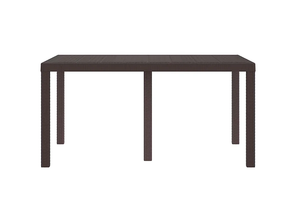 Table de Jardin Marron 150 x 100 x 73 cm polyrotin