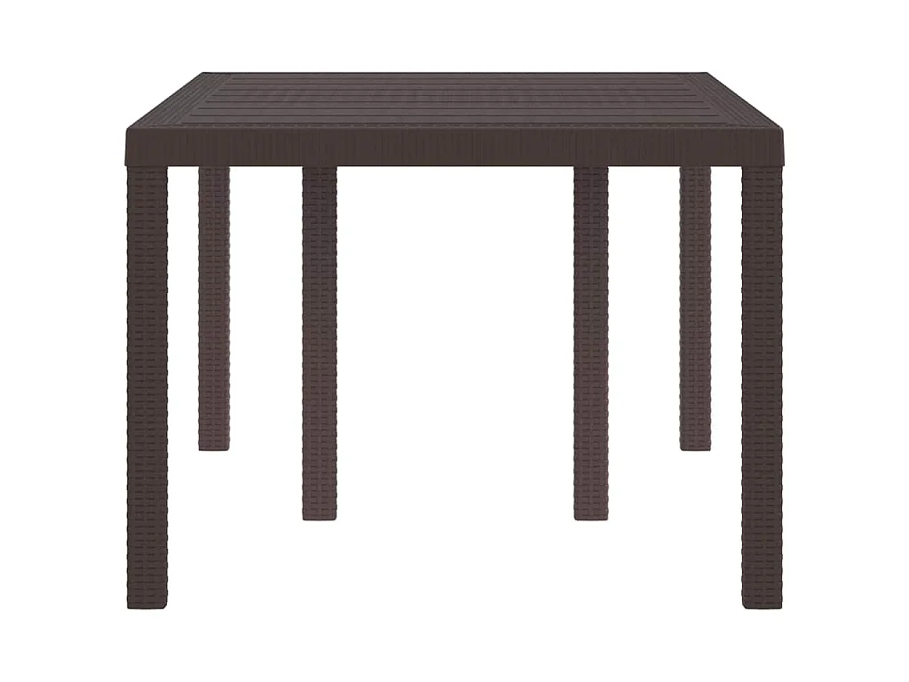 Table de Jardin Marron 150 x 100 x 73 cm polyrotin