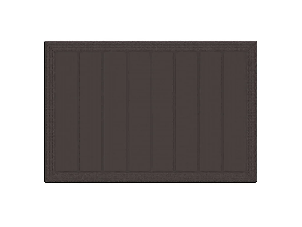 Table de Jardin Marron 150 x 100 x 73 cm polyrotin