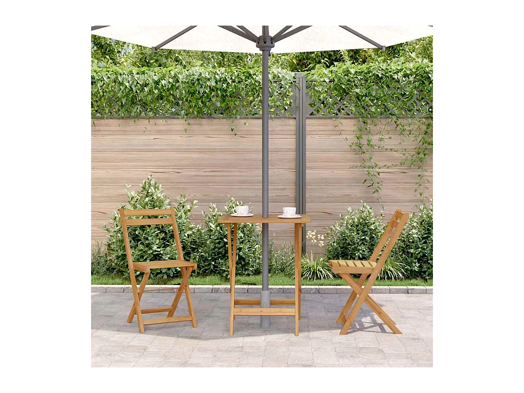 Opvouwbare tuintafel 60x60x75 cm Massief acaciahout