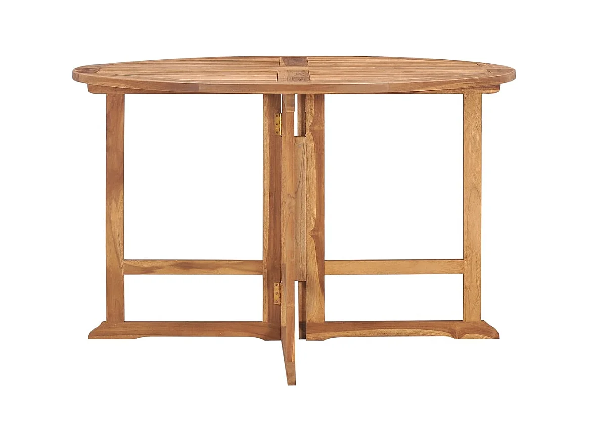 Opvouwbare tuintafel Ø110x75 cm Massief teakhout