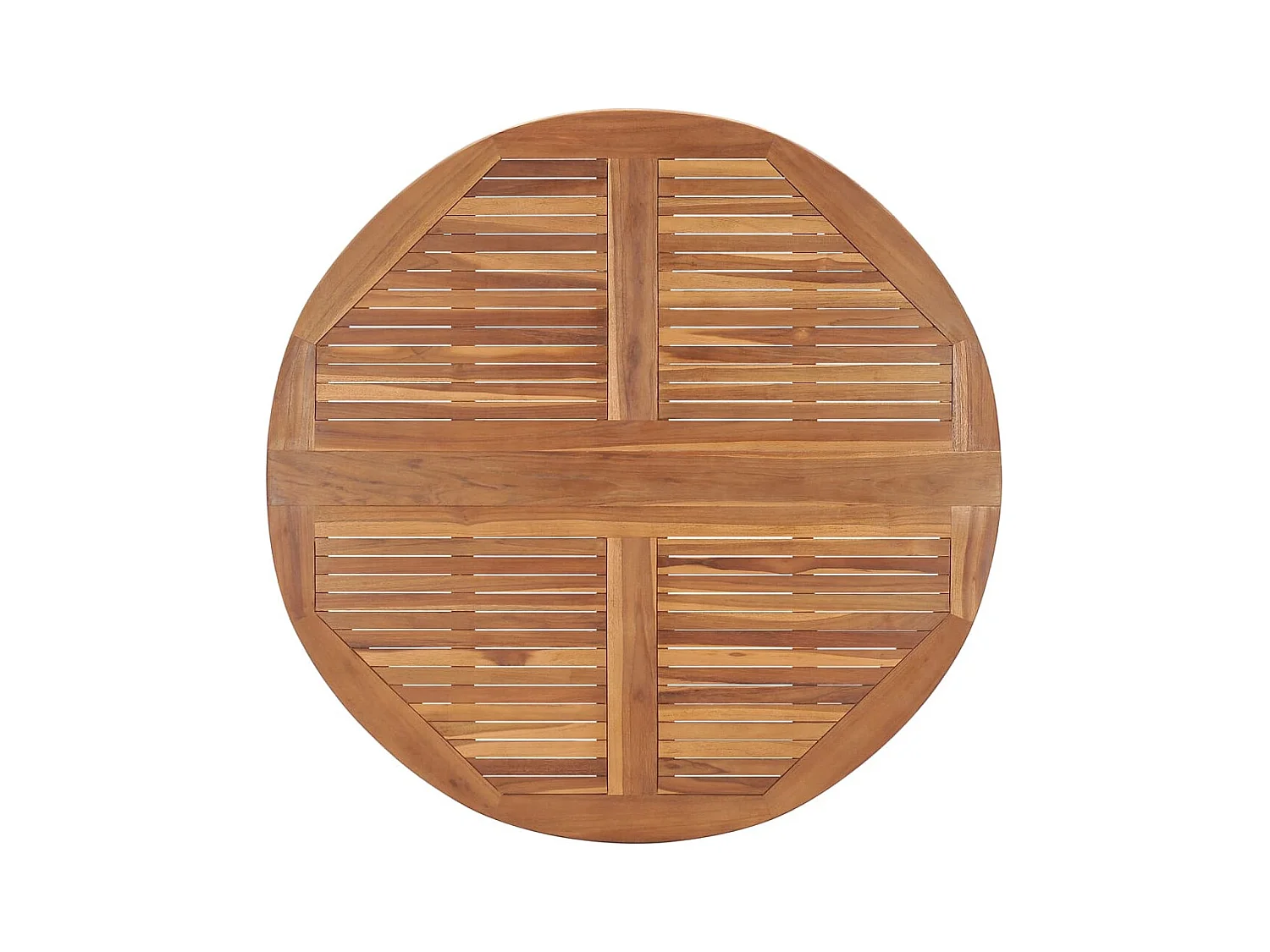 Opvouwbare tuintafel Ø110x75 cm Massief teakhout