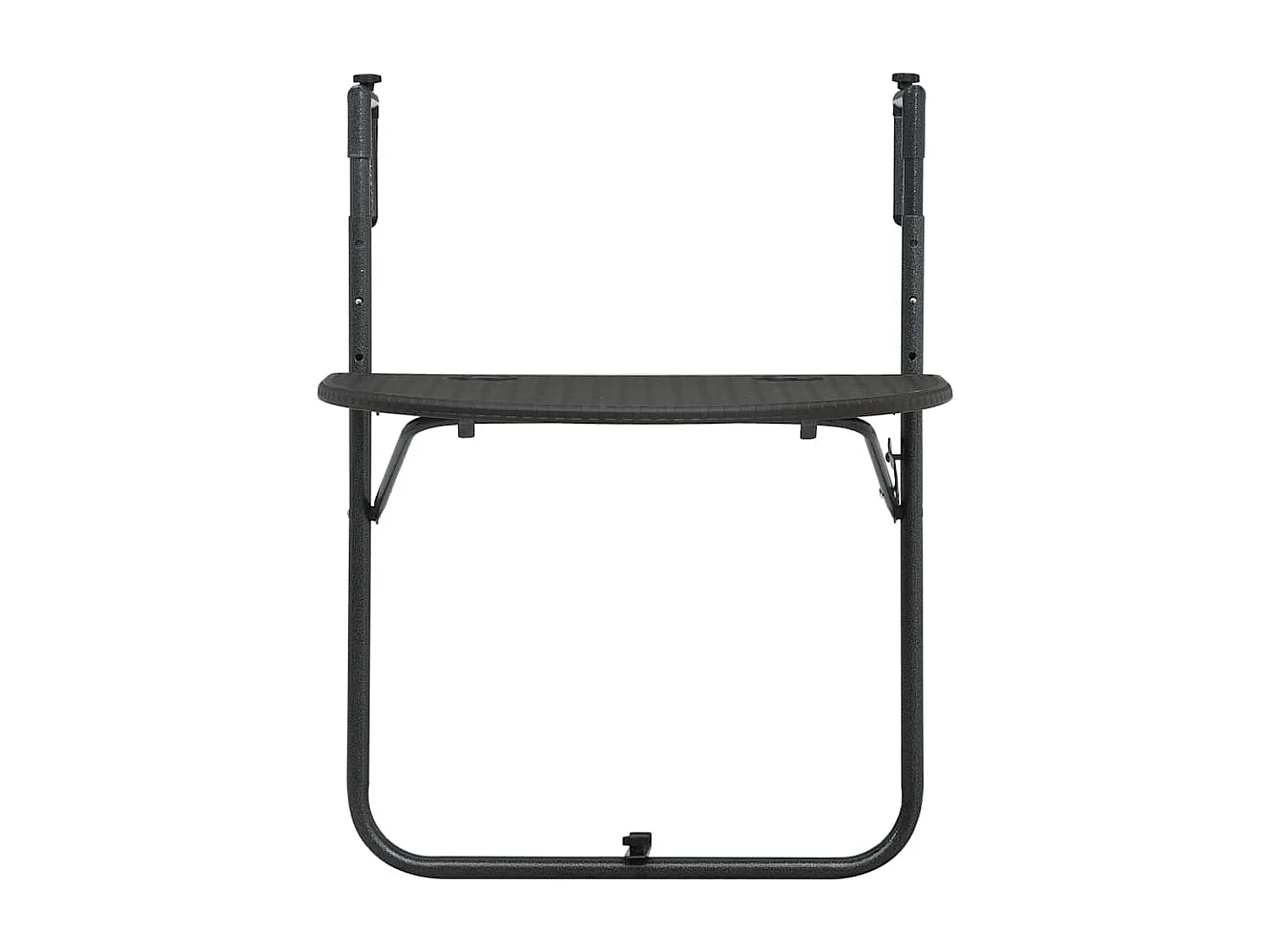 Balkontafel Bruin 60x64x83,5 cm Kunststof Rotan look