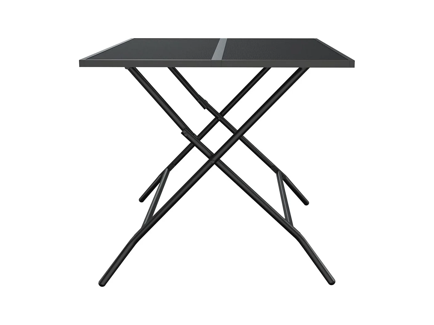 Antraciet opvouwbare tuintafel 110x80x72 cm staaldraad