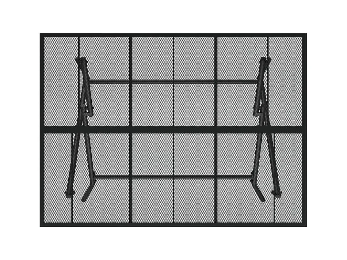 Antraciet opvouwbare tuintafel 110x80x72 cm staaldraad