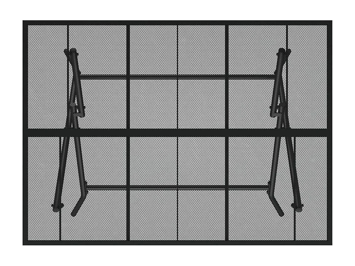 Antraciet opvouwbare tuintafel 110x80x72 cm staaldraad