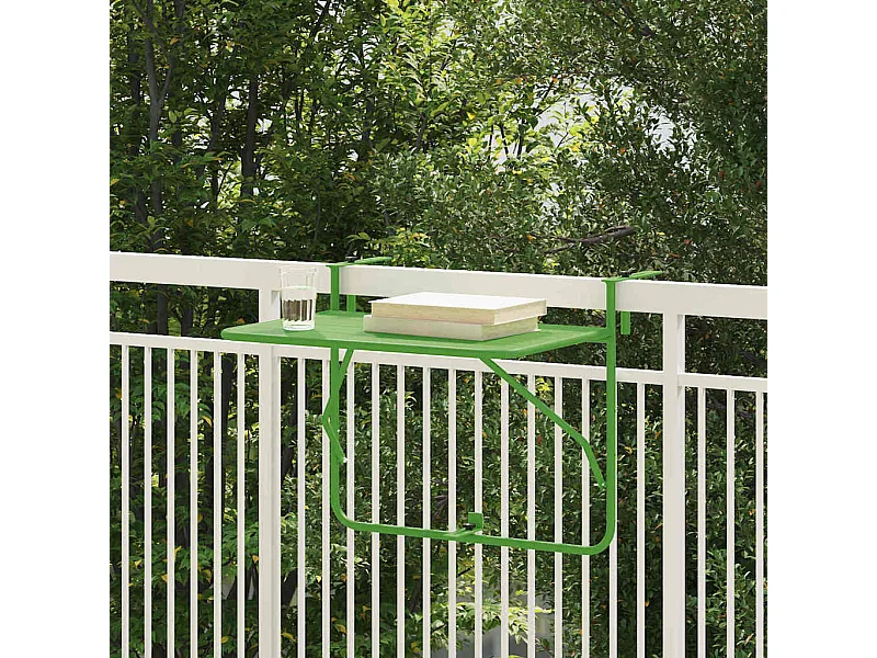 Groene balkon hangtafel 60 x 39 x 65 cm staal