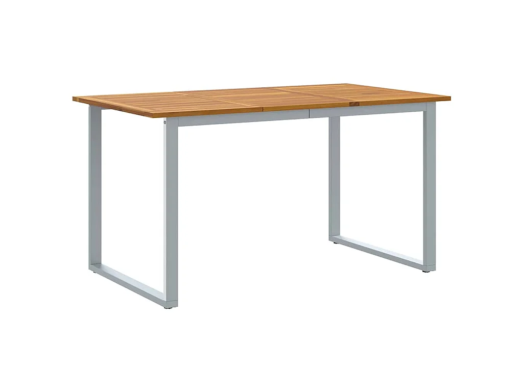 Set da pranzo da giardino da 5 pezzi in grigio e marrone