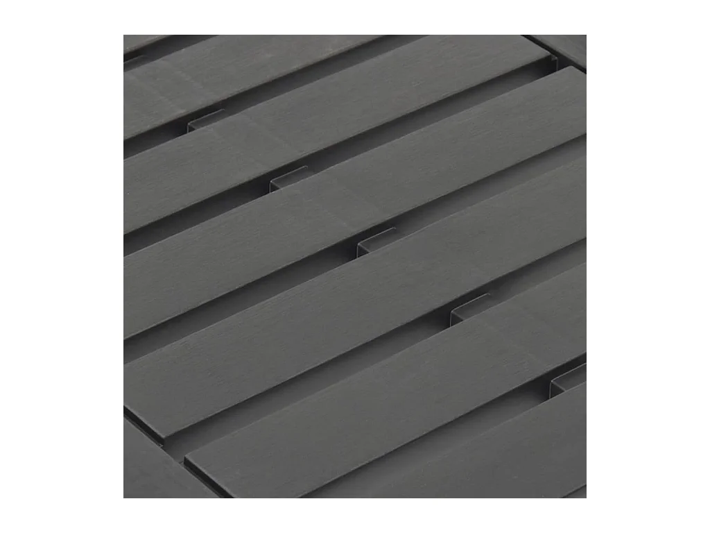 Antraciet tuintafel 78x55x38 cm Kunststof