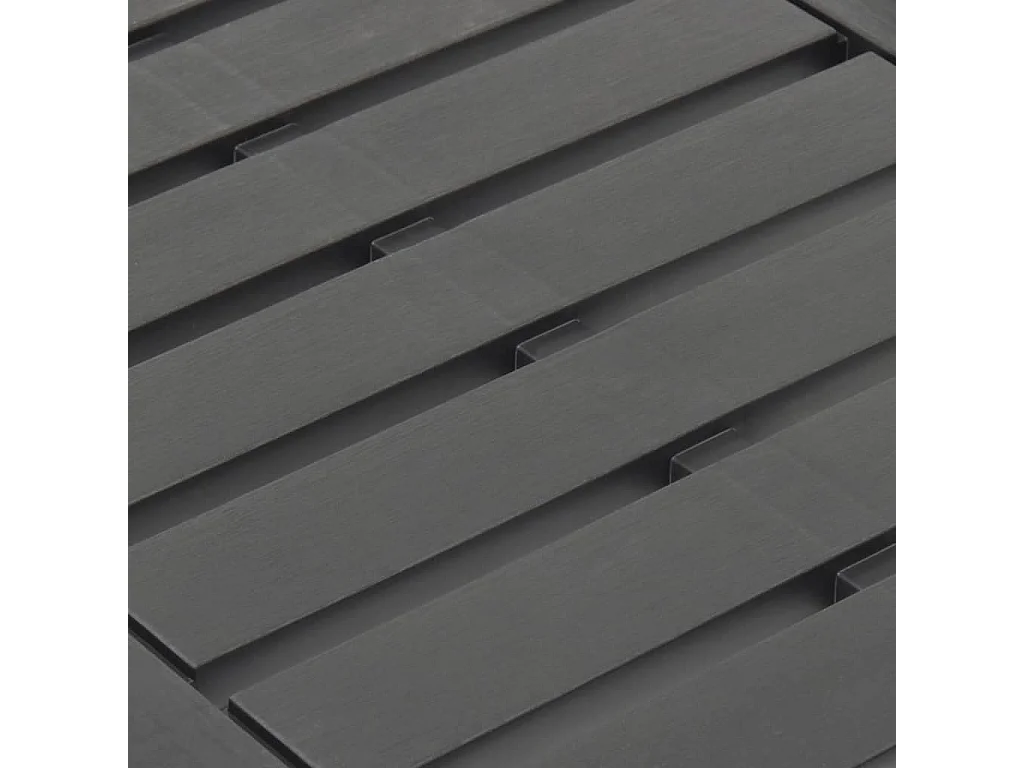 Tavolo da giardino antracite 78x55x38 cm Plastica