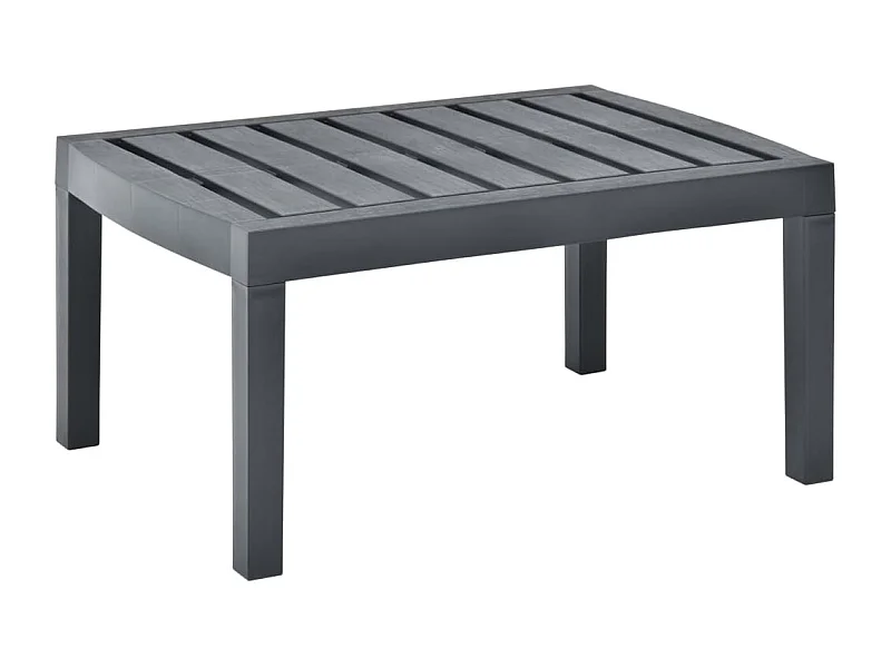 Tavolo da giardino antracite 78x55x38 cm Plastica