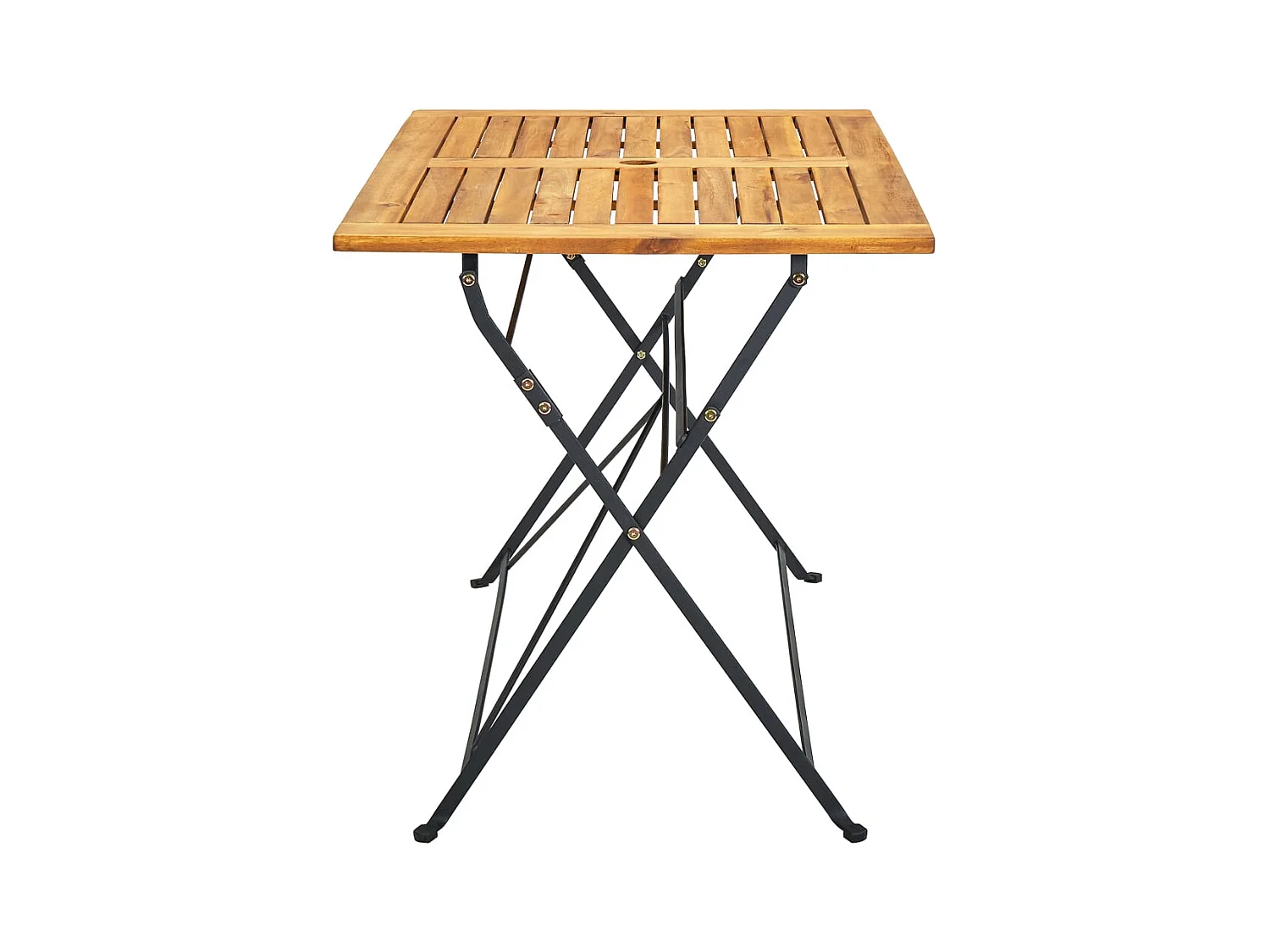 Mesa de jardín plegable 120x70x74 cm Madera maciza de acacia