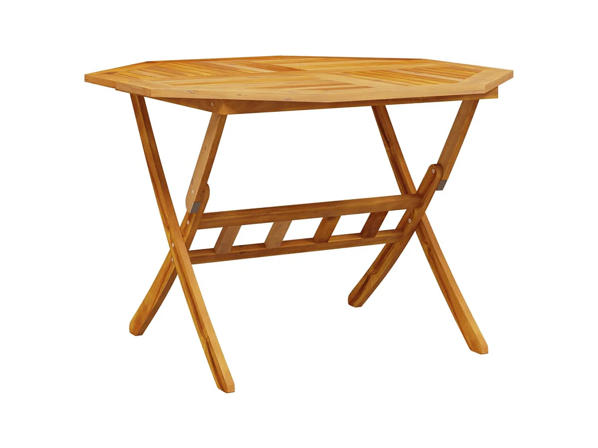 Opvouwbare tuintafel Ø110x75 cm massief acaciahout