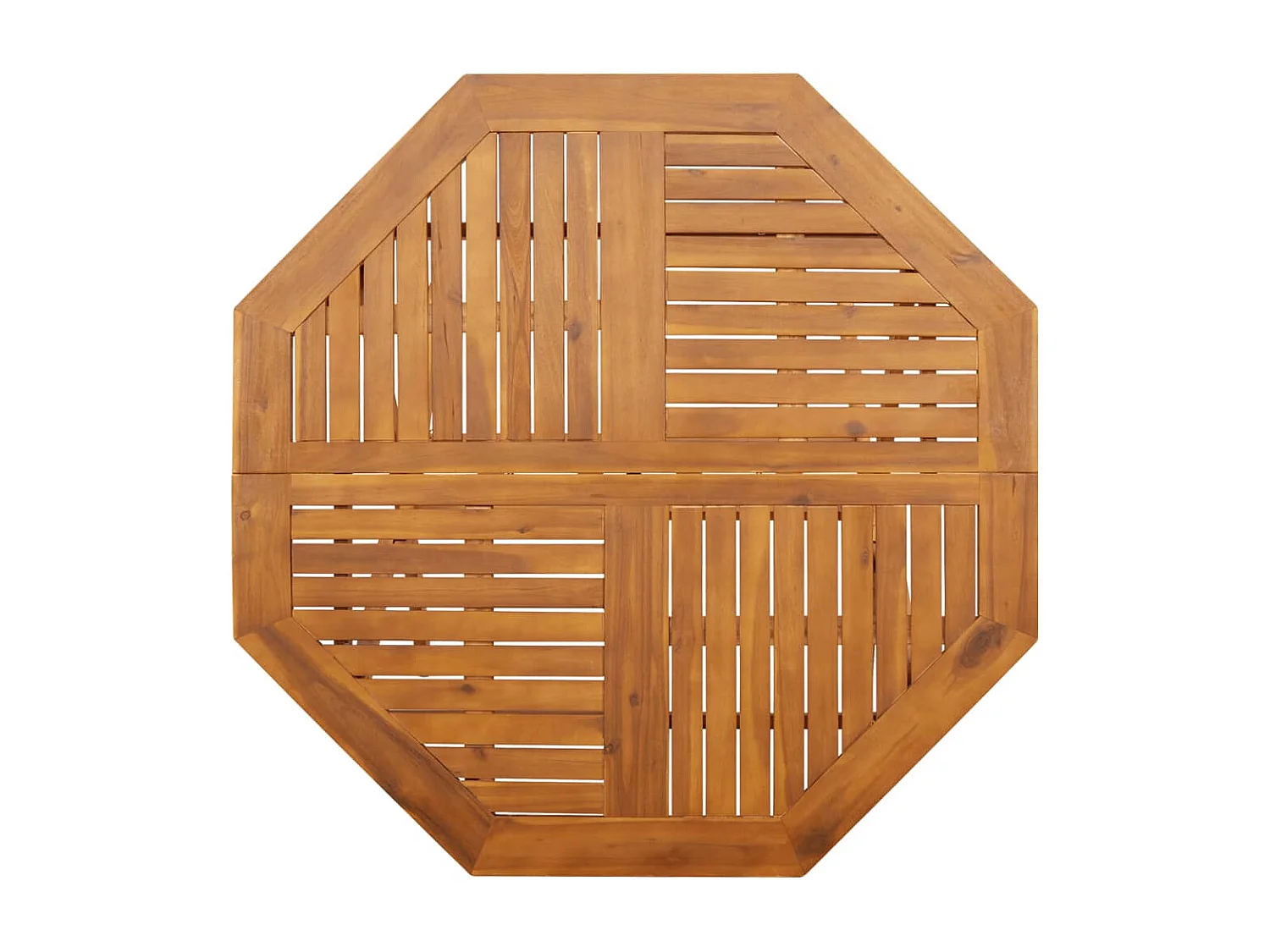 Mesa de jardín plegable Ø110x75 cm madera maciza de acacia