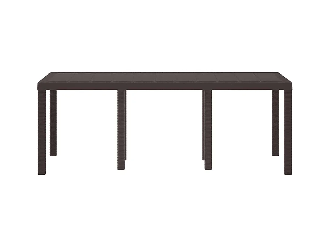 Table de Jardin Marron 200 x 100 x 73 cm polyrotin