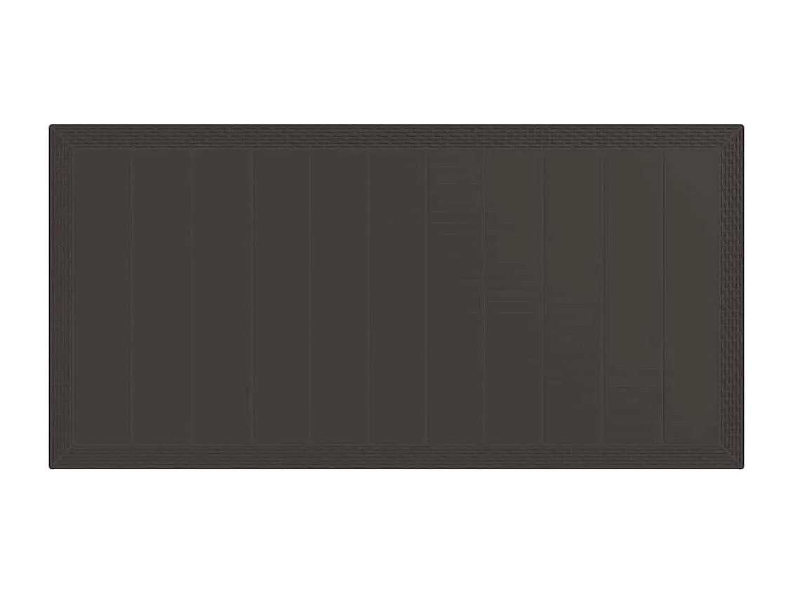 Table de Jardin Marron 200 x 100 x 73 cm polyrotin