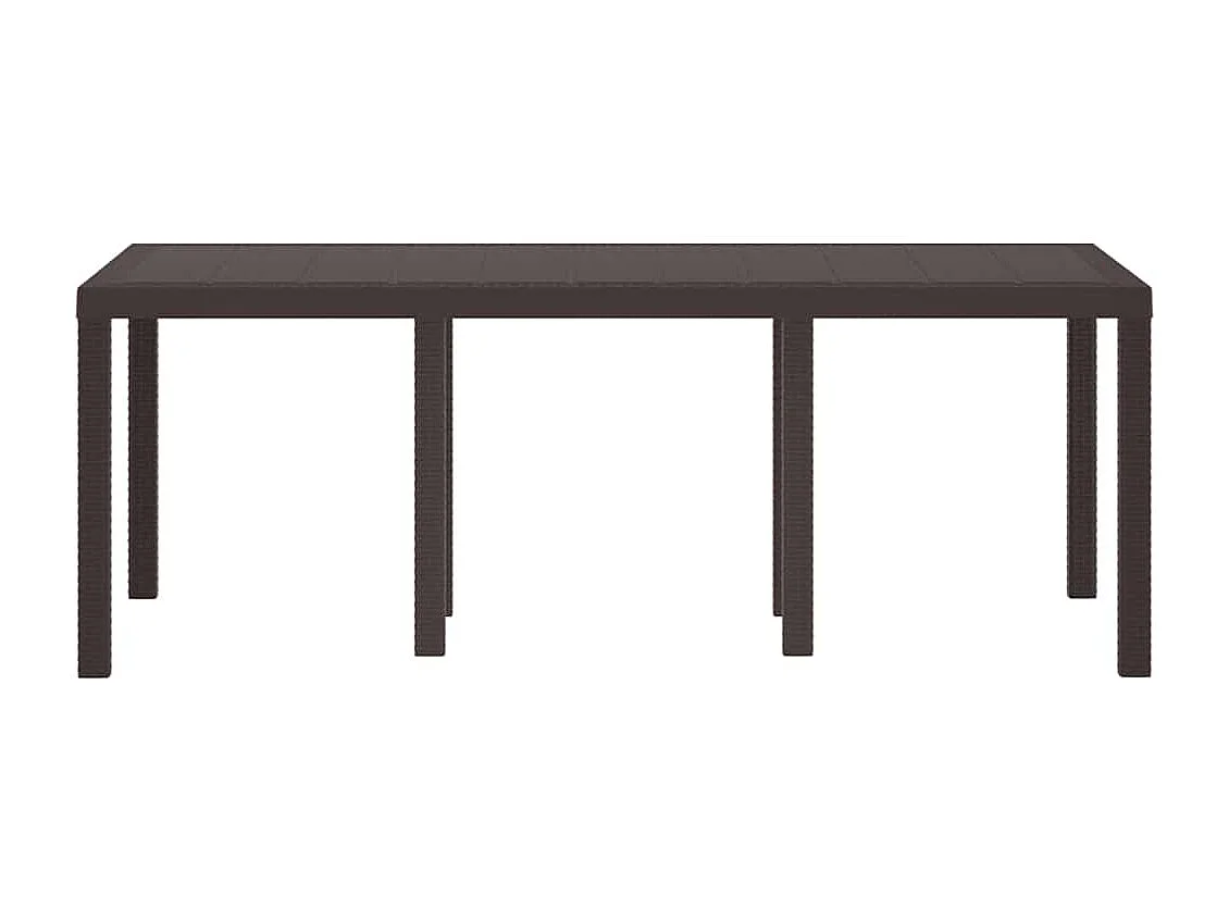 Table de Jardin Marron 200 x 100 x 73 cm polyrotin
