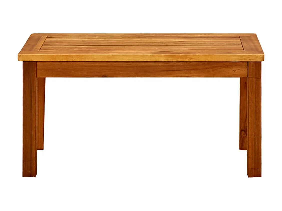 Mesa de centro de jardín 70x40x36 cm Madera maciza de acacia