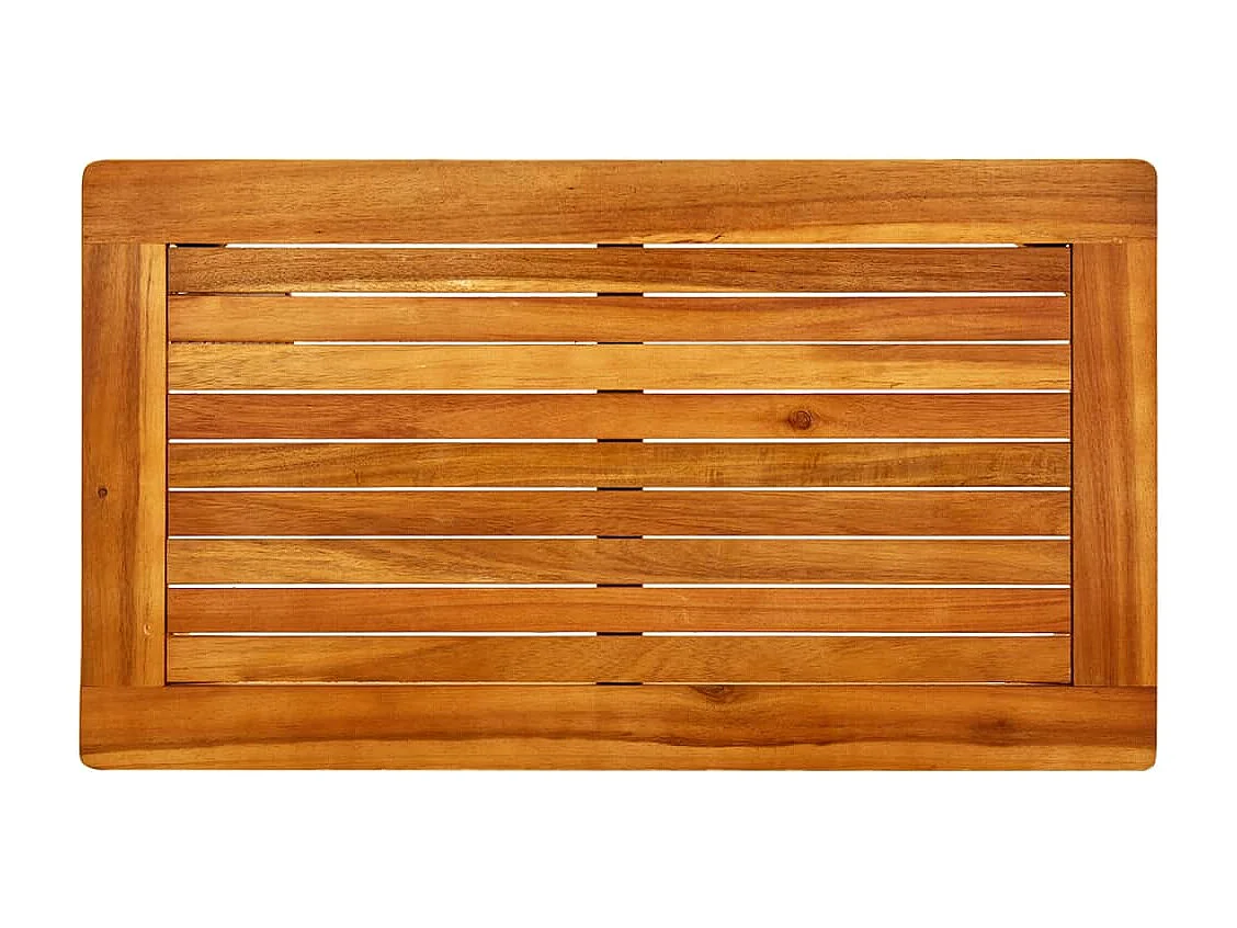 Mesa de centro de jardín 70x40x36 cm Madera maciza de acacia