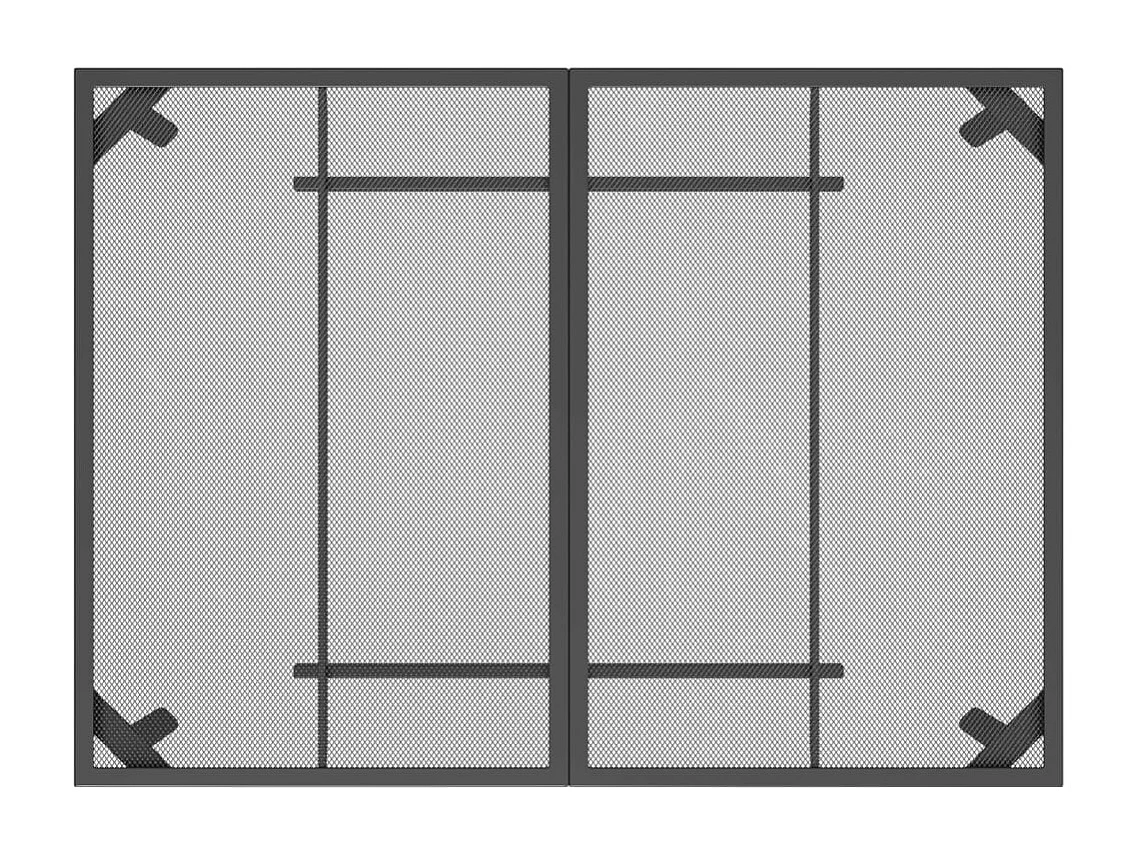 Mesa de jardín antracita 110x80x72 cm Rejilla de acero