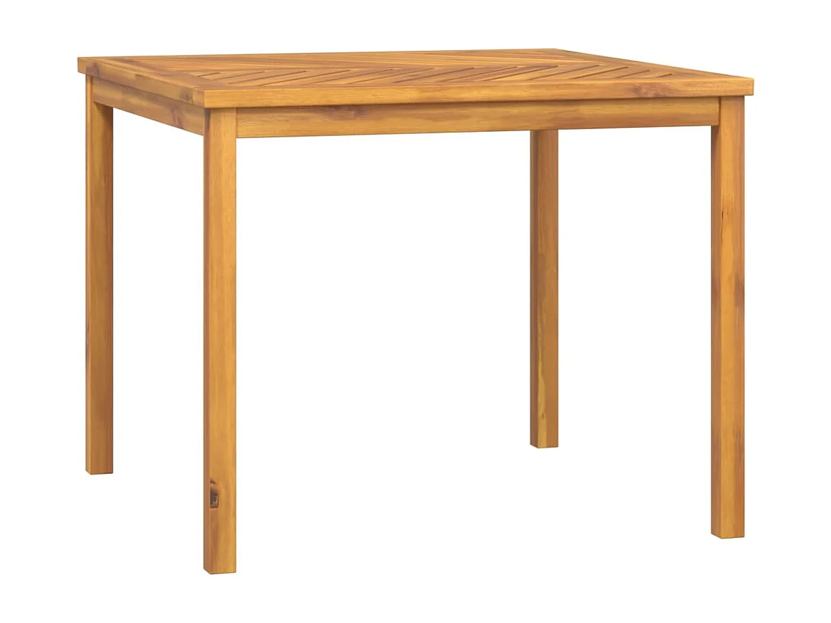Table à manger de jardin 90x90x74 cm bois d'acacia solide