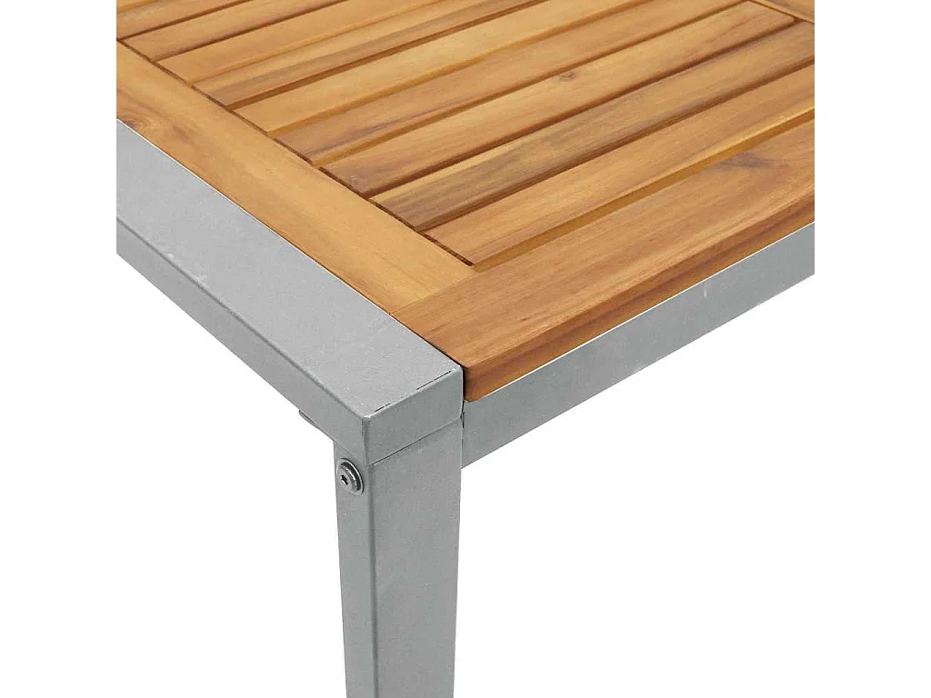 Ensemble de salle à manger pour jardin 5 pcs Gris et marron