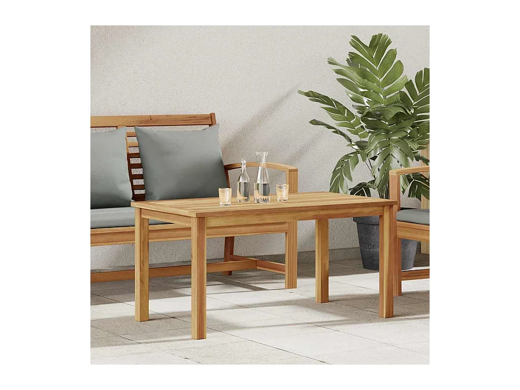 Table basse Marron 90 x 50 x 45.5 cm Bois de teck solide