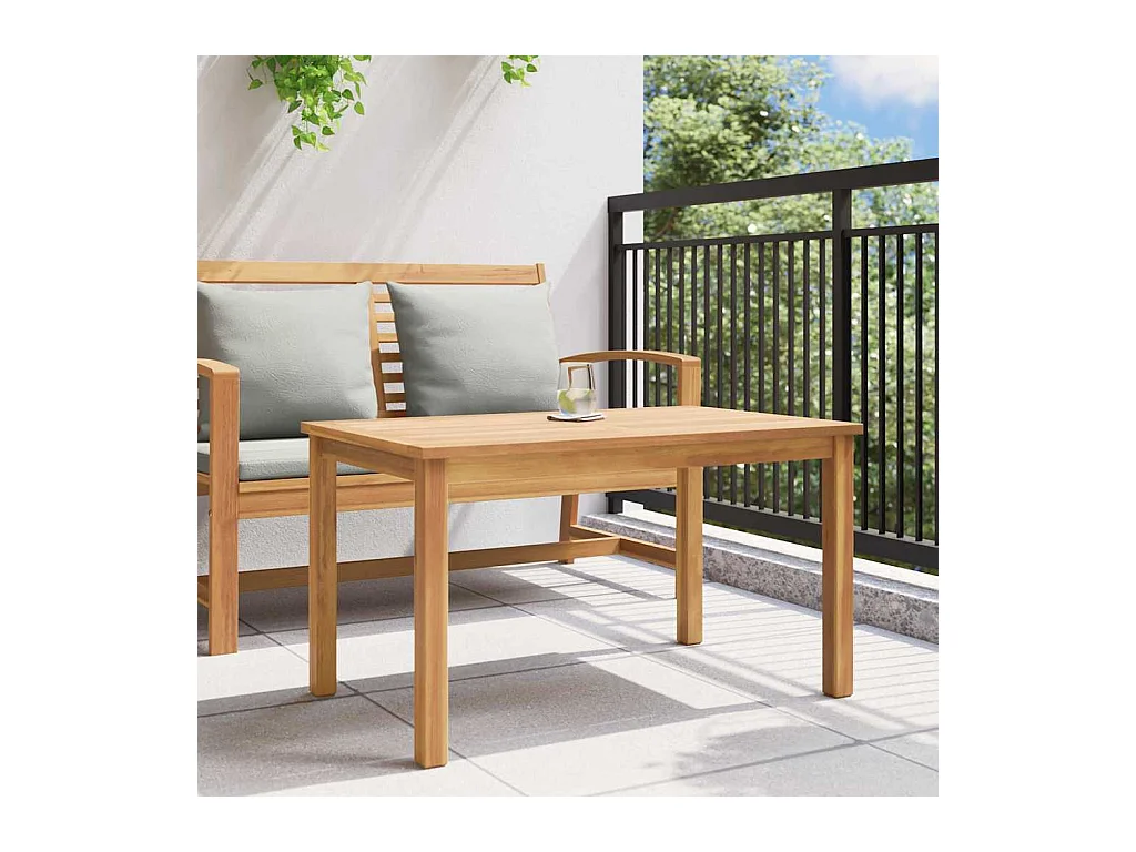 Table basse Marron 90 x 50 x 45.5 cm Bois de teck solide