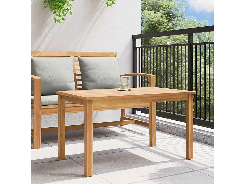 Table basse Marron 90 x 50 x 45.5 cm Bois de teck solide