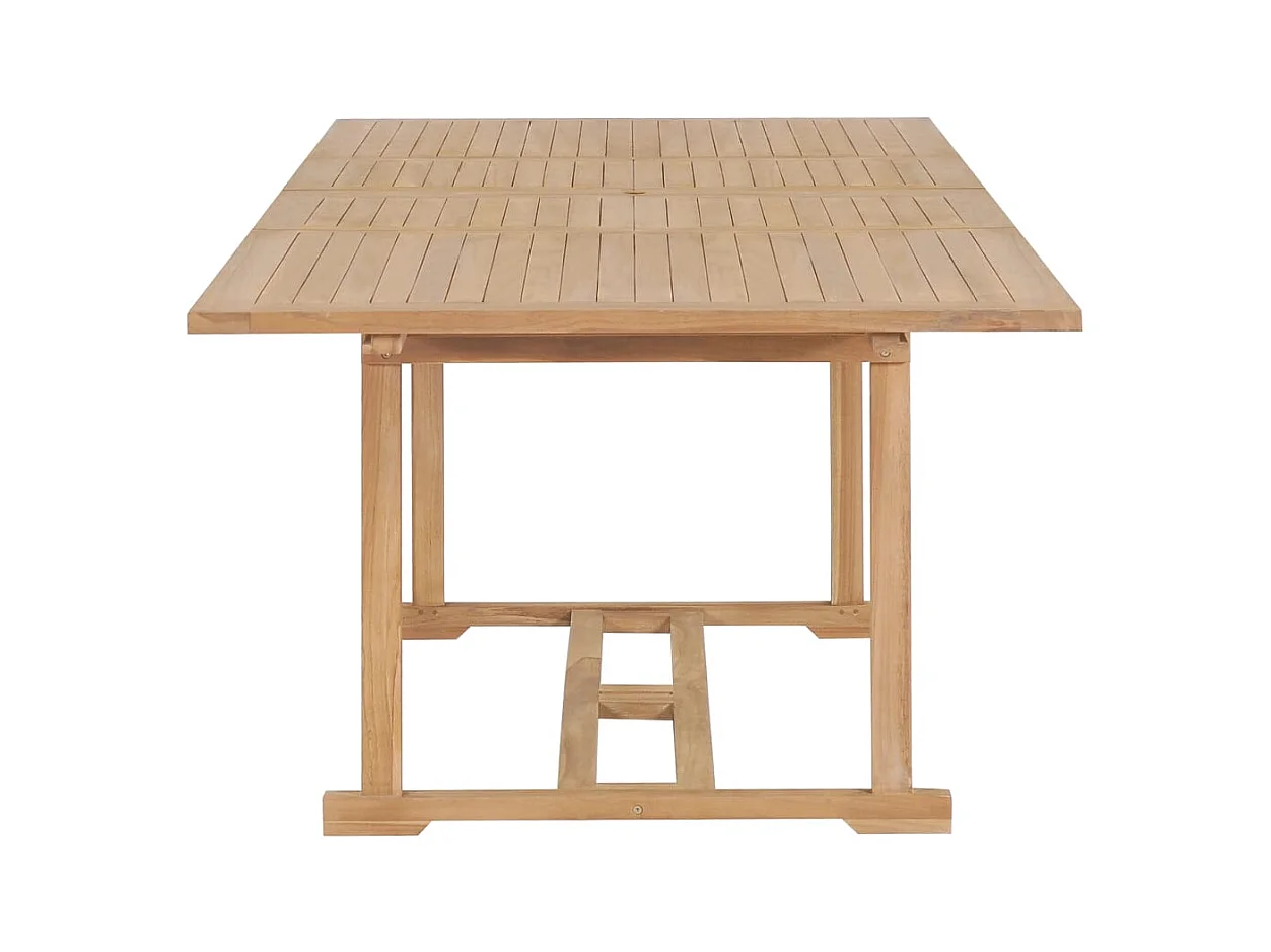 Uitschuifbare tuintafel 180-280x100x75 cm Massief teak