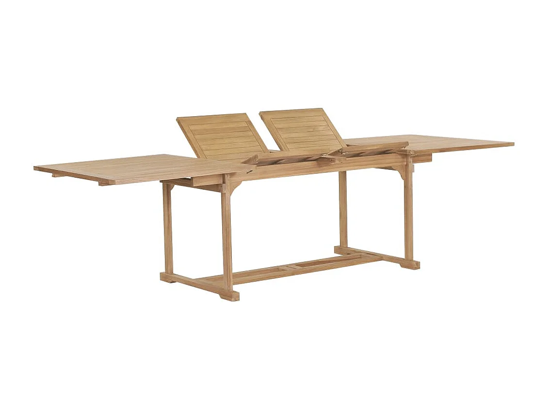 Tavolo da giardino allungabile 180-280x100x75 cm Teak massello